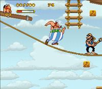 une photo d'Ã©cran de Asterix et Obelix sur Nintendo Super Nes